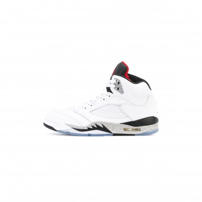NIKE JORDAN 5 RETRO WHITE CEMENT 136027-104